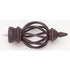 Bird Cage Finial With Plug - Rust - 777 - Kirsch Wrought Iron, Kirsch Wrought Iron Finials