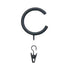 C-Rings With Eyelet - 770 - Black - Kirsch Wrought Iron, Kirsch Wrought Iron Rings & Accessories
