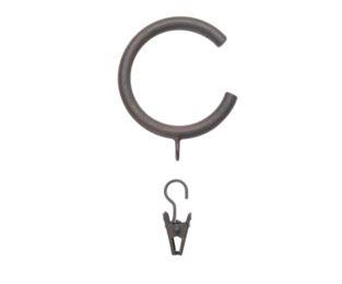 C-Rings With Eyelet - 777 - Rust - Alan Richard Textiles, LTD Kirsch Wrought Iron, Kirsch Wrought Iron Rings & Accessories