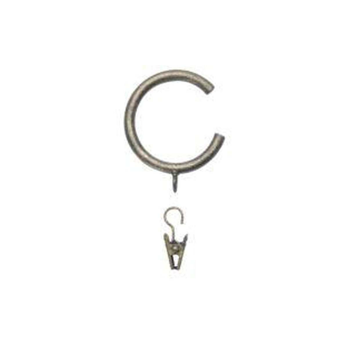 C-Rings With Eyelet - 801 - Iron Gold - Alan Richard Textiles, LTD Kirsch Wrought Iron, Kirsch Wrought Iron Rings & Accessories