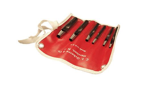 C.S. Osborne Belt Punch Set (smaller sizes) - Alan Richard Textiles, LTD C.S. Osborne, C.S. Osborne Arch Punch Kits, C.S. Osborne Belt Punches # 245