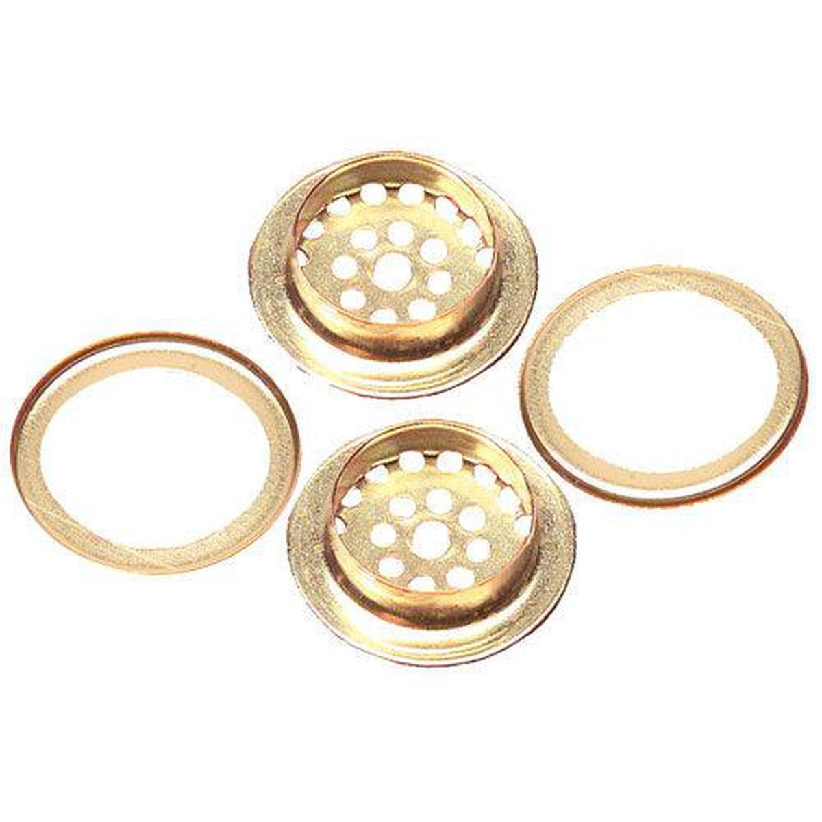 C.S. Osborne Brass Plain Rim Ventilators - 3/4" - C.S. Osborne Ventilators & Ventilator Punches & Setters