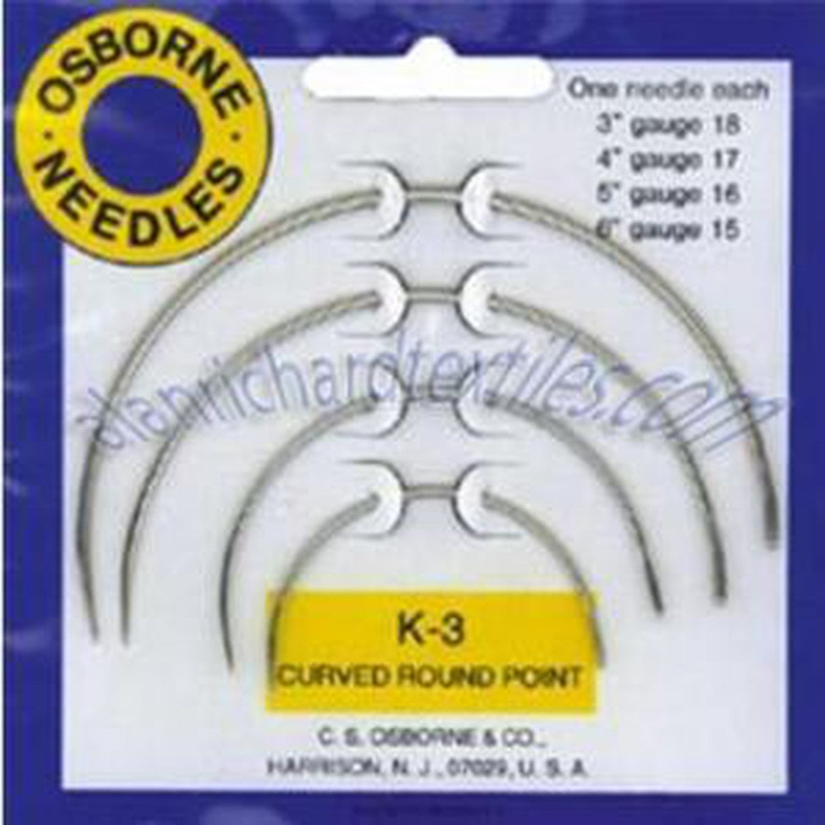 C.S. Osborne K-3 Curved Round Point Needle Kit - C.S. Osborne Needle Kits
