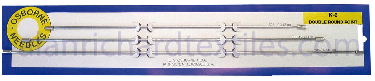 C.S. Osborne K-6 Straight Double Round Point Needle Kit - C.S. Osborne Needle Kits