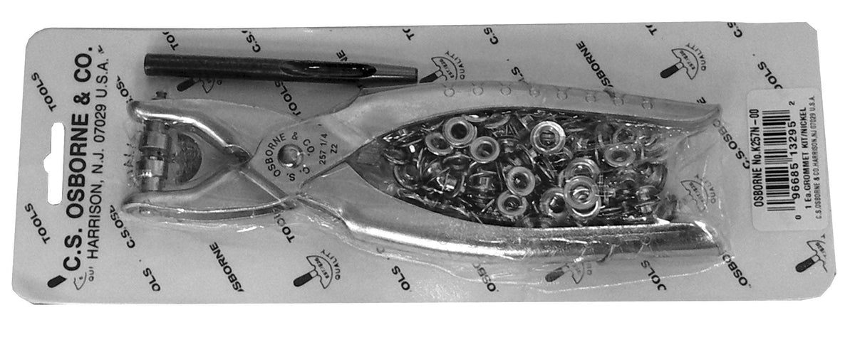 C.S. Osborne Nickel Grommet Kit - Alan Richard Textiles, LTD C.S. Osborne, C.S. Osborne Grommet Kits