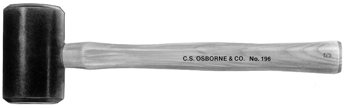 C.S. Osborne Rawhide Mallet - Solid Head - Size 1 - Alan Richard Textiles, LTD C.S. Osborne Hammers and Mallets