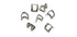 C.S. Osborne Stainless Steel Zipper Stop Tops (100/box) - Alan Richard Textiles, LTD C.S. Osborne, Zippers