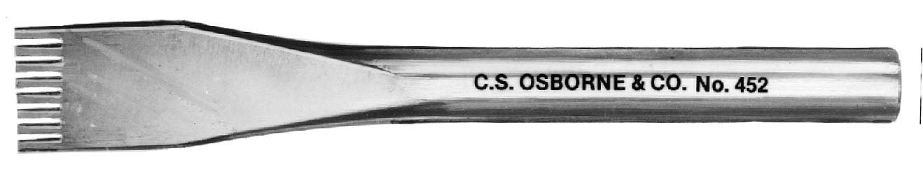 C.S. Osborne Stitching Punch # 452 - 4-3/4" Length - Alan Richard Textiles, LTD C.S. Osborne Thonging Chisels