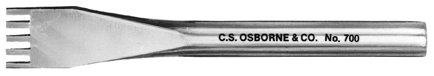 C.S. Osborne Stitching Punch #700 - 4-3/4" Length - Alan Richard Textiles, LTD C.S. Osborne Thonging Chisels