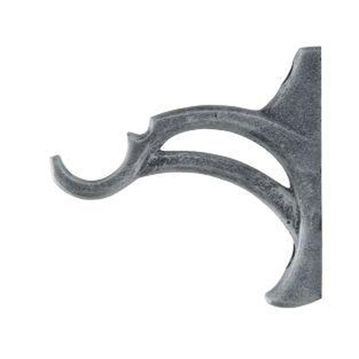 Center Bypass Bracket - 011 - Antique Pewter - Kirsch Wrought Iron, Kirsch Wrought Iron Brackets