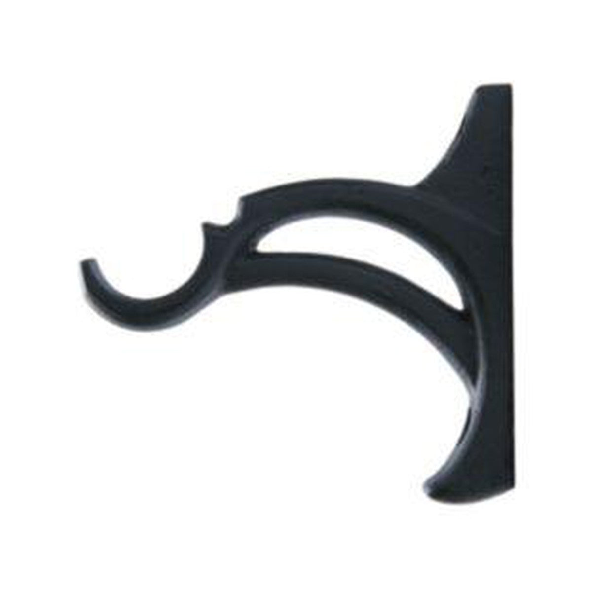 Center Bypass Bracket - 770 - Black - Kirsch Wrought Iron, Kirsch Wrought Iron Brackets