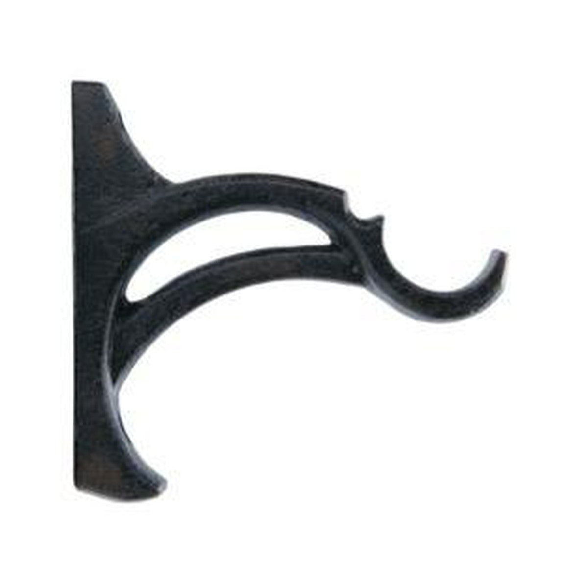 Center Bypass Bracket - 802 - Iron Oxide - Alan Richard Textiles, LTD Kirsch Wrought Iron, Kirsch Wrought Iron Brackets