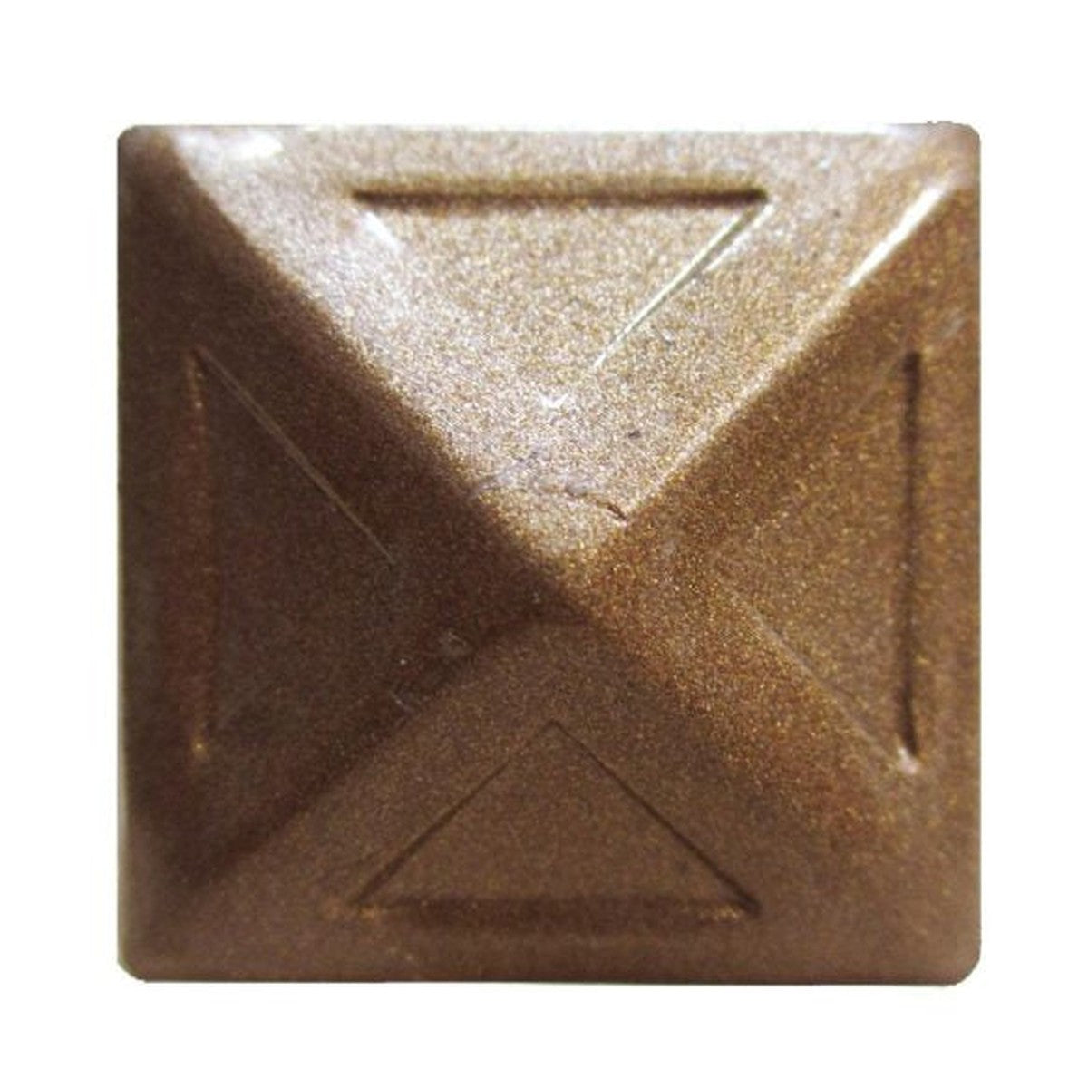 Clay #78 Etched Pyramid 80/BX Head Size: 3/4" Nail Length:5/8" - Alan Richard Textiles, LTD Black Diamond Decorative Nail Collection - Specialty Shapes