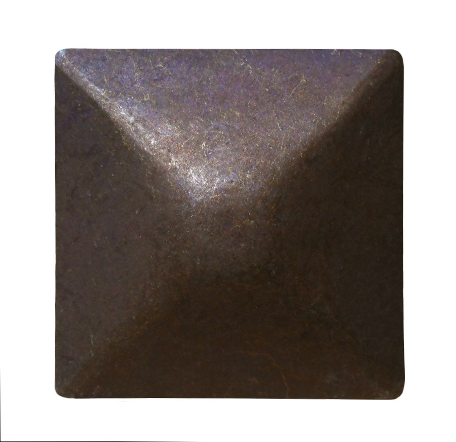 Clayverde #96 Square Nail 25/Box Head Size: 1.125" Nail Length: 3/4" - Alan Richard Textiles, LTD Black Diamond Decorative Nail Collection - Specialty Shapes