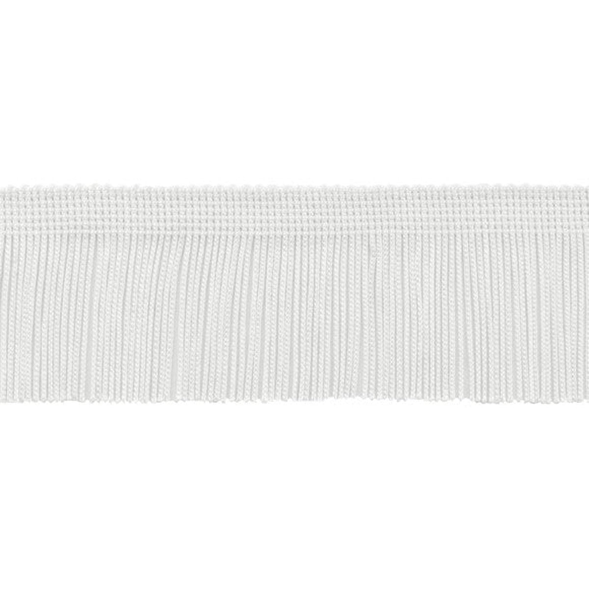 Conso Chainette Fringe 3" - A01 White - 60396 - Alan Richard Textiles, LTD Chainette Fringe - 18 Yard Put Up