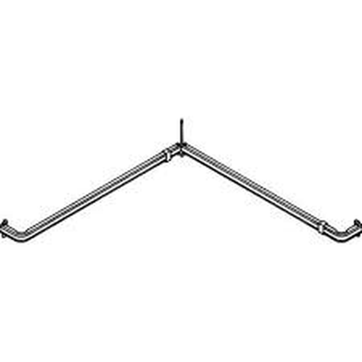 Corner Lockseam Single Rod - Kirsch Curtain Rods & Components