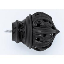 Crown Palace Finial With Plug - 770 - Black