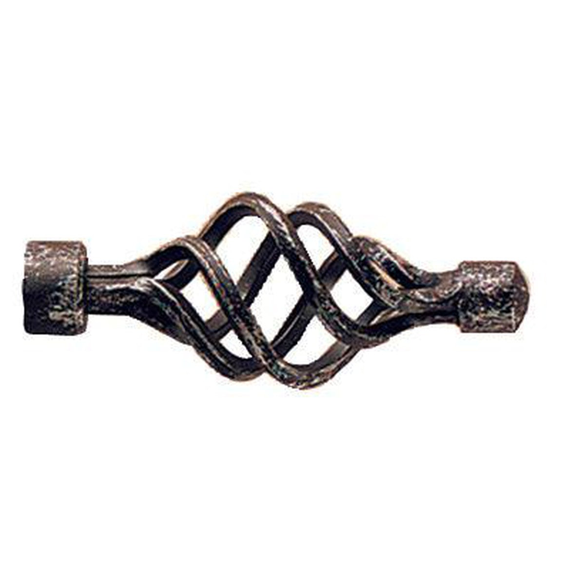 Finial Caracola BL 1-3/16" - Alan Richard Textiles, LTD Forest Porto 1-3/16" Royal Wrought Iron