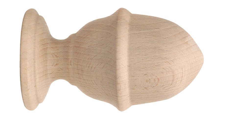 Finial Cup U 2" - Alan Richard Textiles, LTD Forest Porto 2" Smooth & Reeded Royal Wood