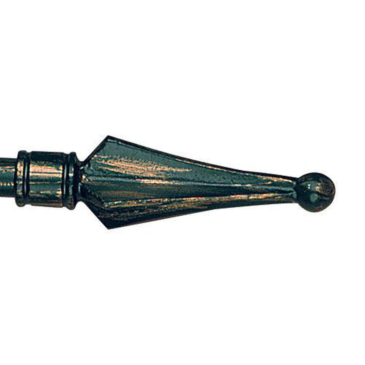 Finial Flair BLK 3/4" - Alan Richard Textiles, LTD Forest Porto 3/4" Vulcano Wrought Iron
