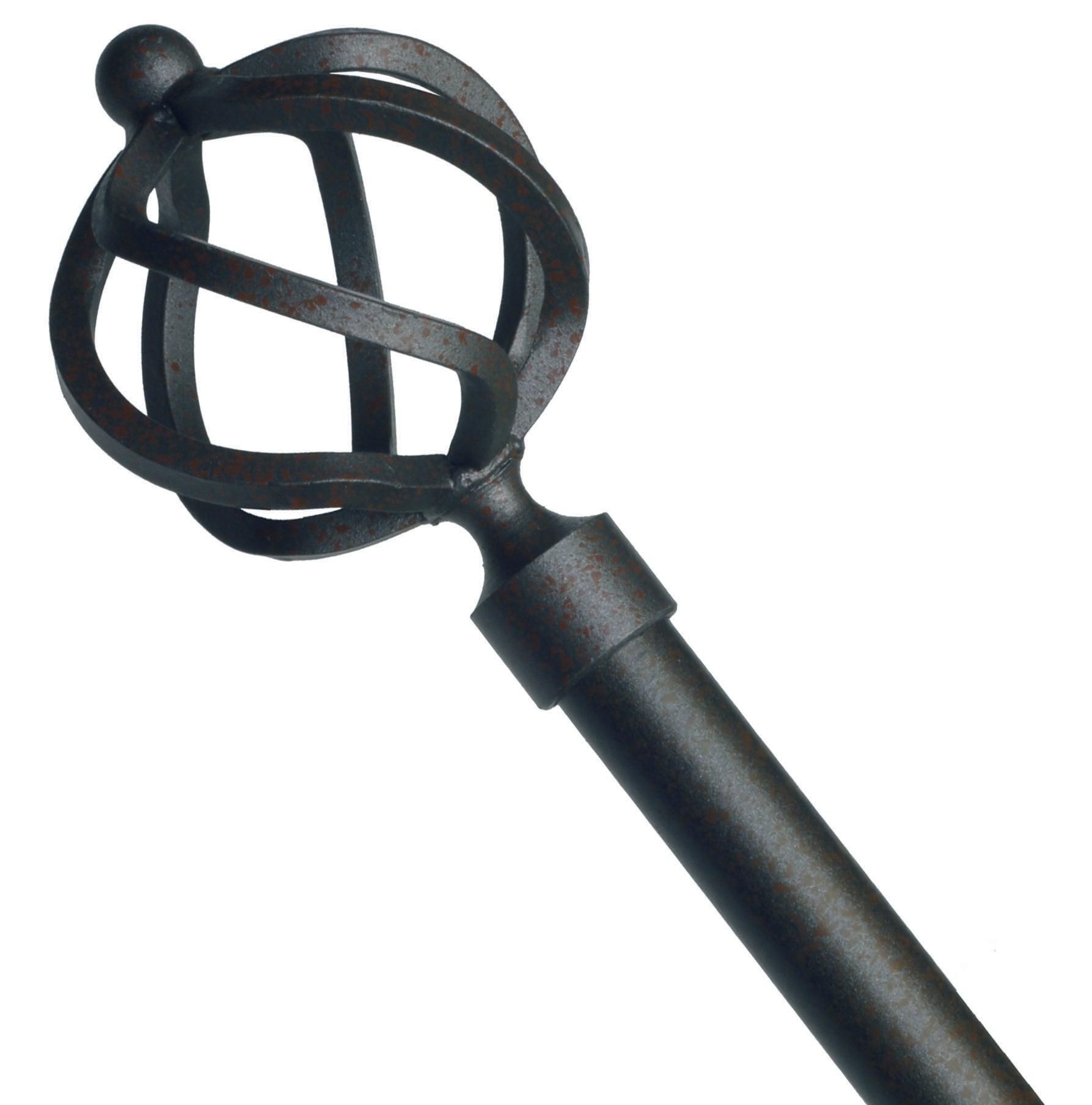 Finial Kar B 3/4" - Alan Richard Textiles, LTD Forest Porto 3/4" Vulcano Wrought Iron