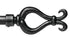 Finial Lira S/G 1 3/16" - Alan Richard Textiles, LTD Forest Porto 1-3/16" Royal Wrought Iron