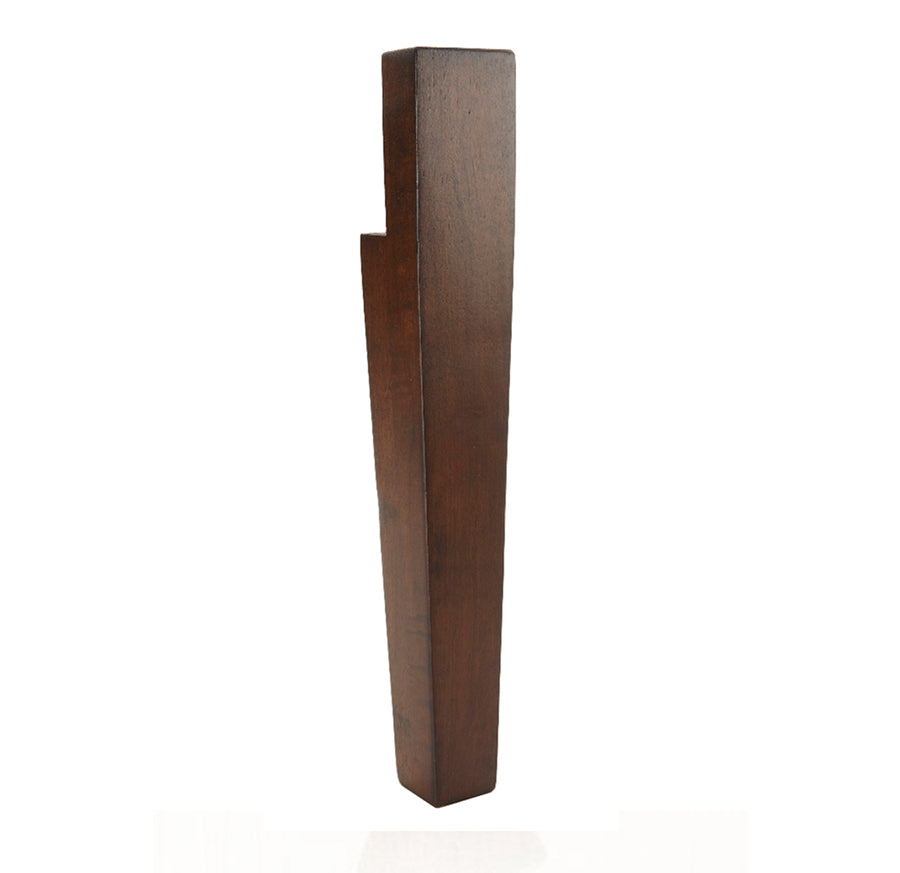 Front Leg Walnut 13.5" x 2" 20/case - Alan Richard Textiles, LTD Decorative Wooden Legs