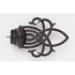 Interlace Finial With Plug - 802 - Iron Oxide - Alan Richard Textiles, LTD Kirsch Wrought Iron, Kirsch Wrought Iron Finials