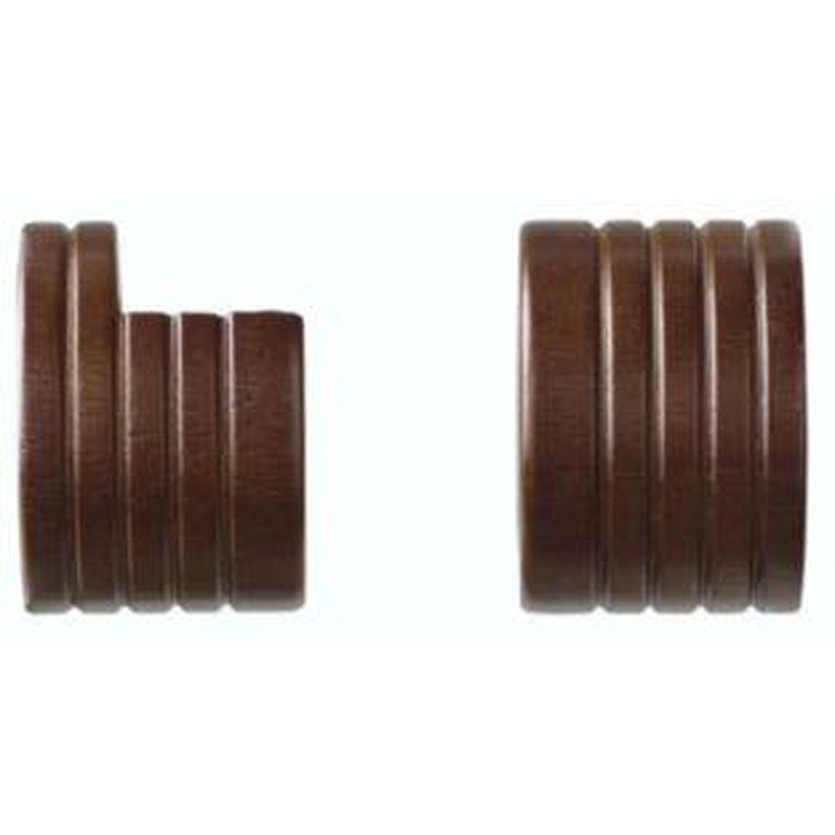 Kirsch 1-3/8" Inside Mount Sockets 083 Mahogany - Kirsch Wood Trends� Classics - 1-3/8" Brackets