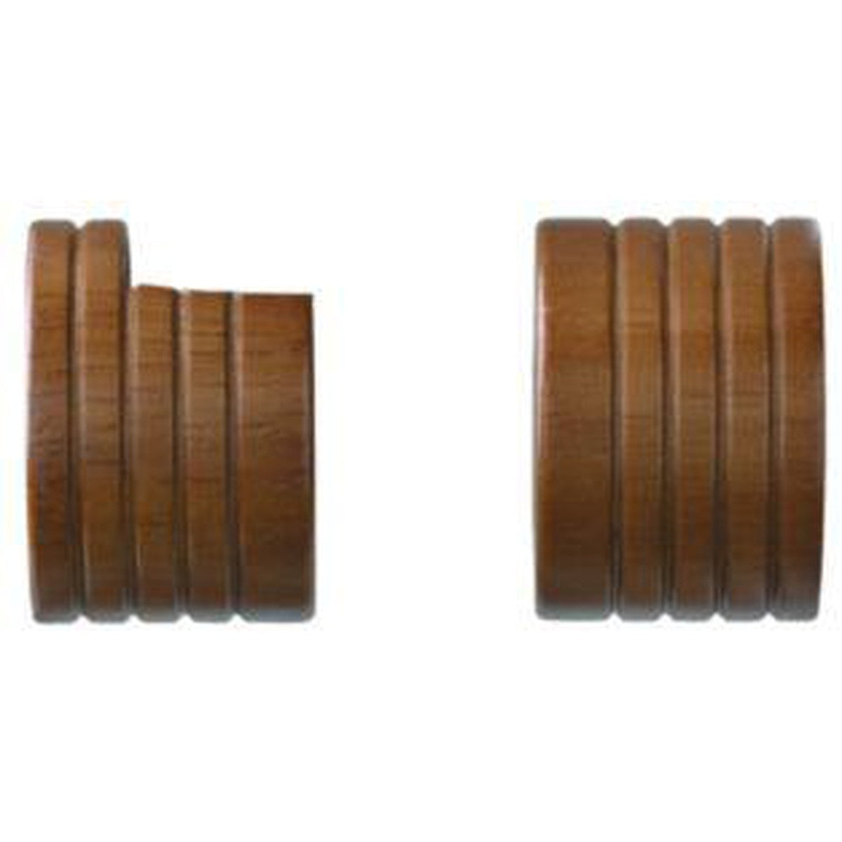 Kirsch 1-3/8" Inside Mount Sockets 085 Walnut - Kirsch Wood Trends� Classics - 1-3/8" Brackets