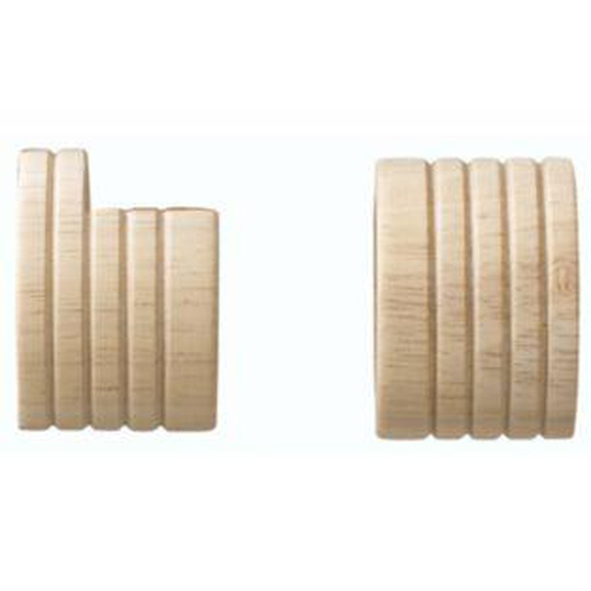 Kirsch 1-3/8" Inside Mount Sockets 091 Unfinished - Kirsch Wood Trends� Classics - 1-3/8" Brackets