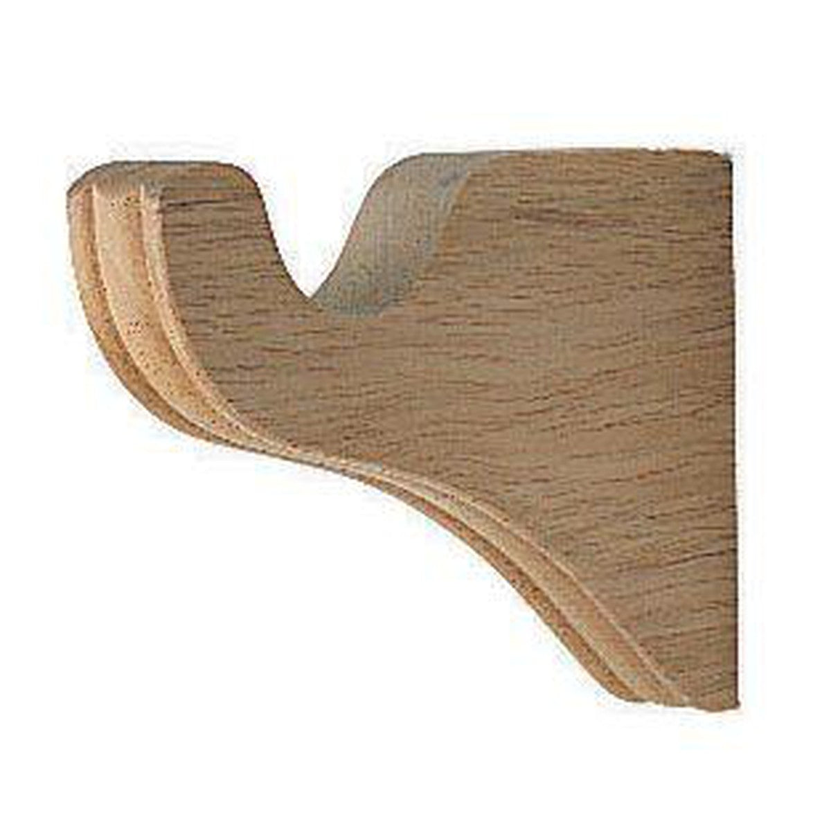 Kirsch 1-3/8" Wood Brackets 091 Unfinished  3-1/2" Return - Kirsch Wood Trends� Classics - 1-3/8" Brackets