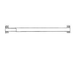 Kirsch 11/16" Flat Sash Rod  16" - 28" - Kirsch Curtain Rods & Components