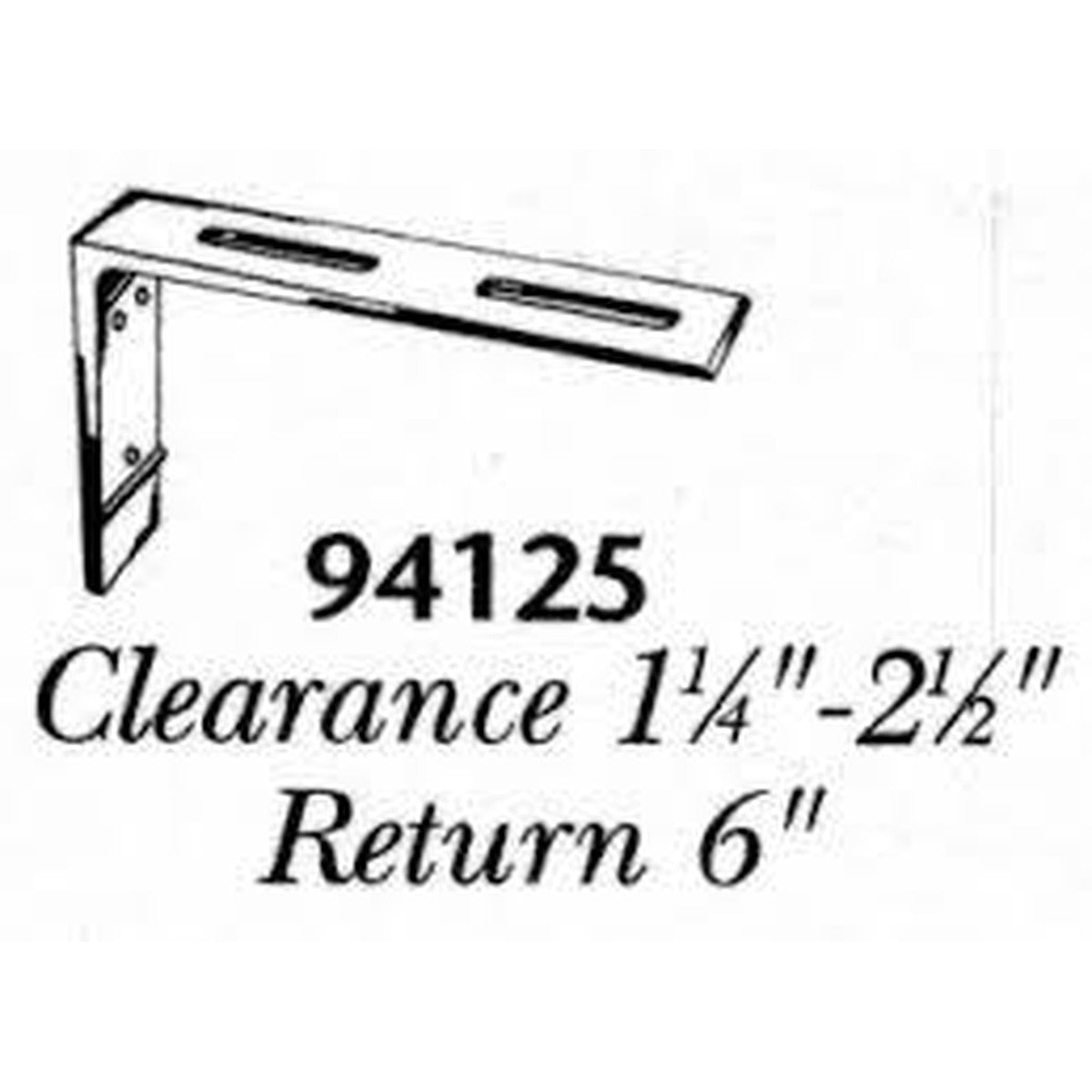 Kirsch 6" Bracket & Support - 94125.090 - Alan Richard Textiles, LTD Kirsch Architrac - Series 93001 - DISCONTINUED, Kirsch Architrac - Series 94003