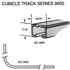 Kirsch Anodized Aluminum Architrac - 9600 Assembled - Kirsch Architrac Series 9600, Kirsch Assembled Architrac