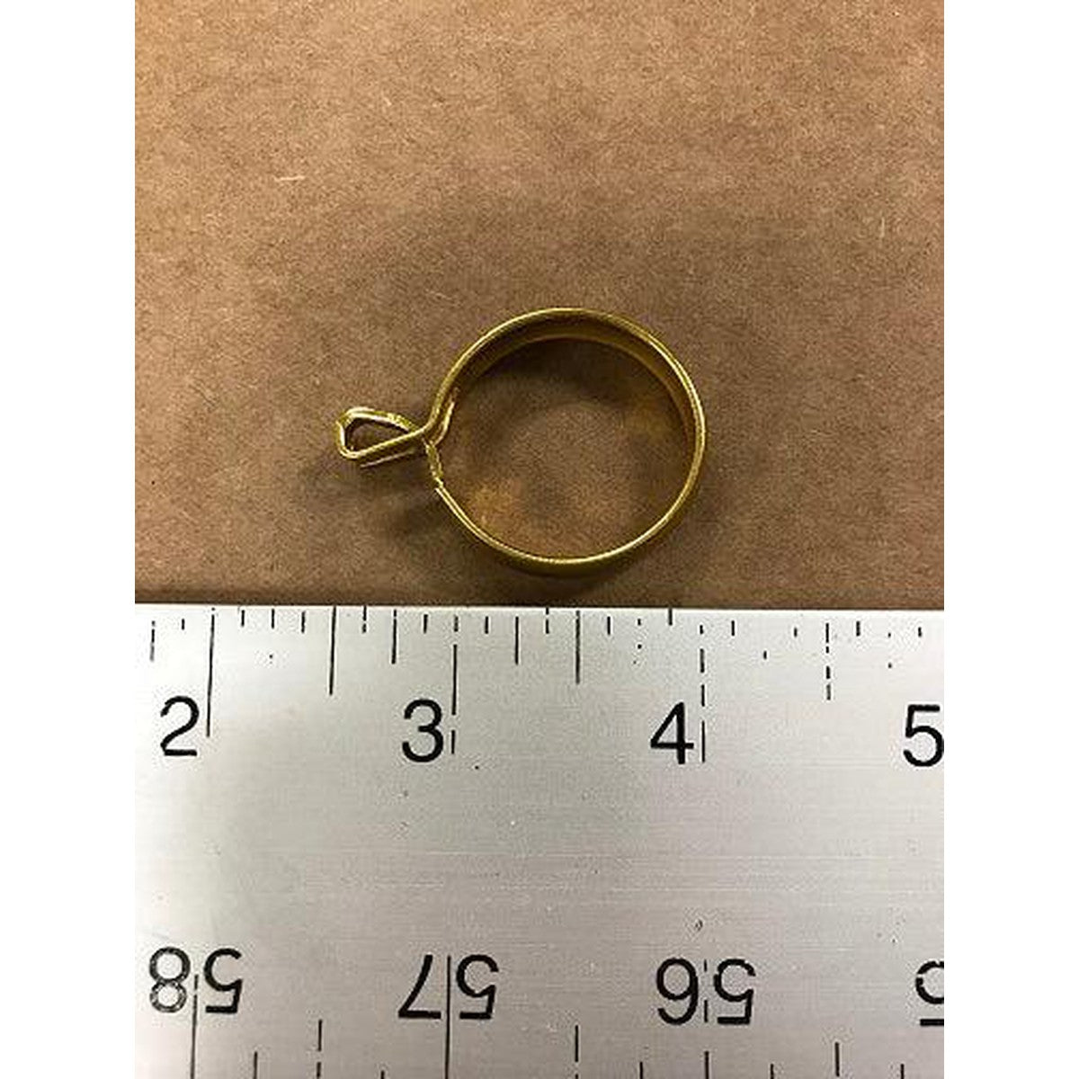 Kirsch Brass-Plated Eyelet Cafe Rings 1420B.63  1"  Inside Diameter - Brass Plated Brackets & Rodding