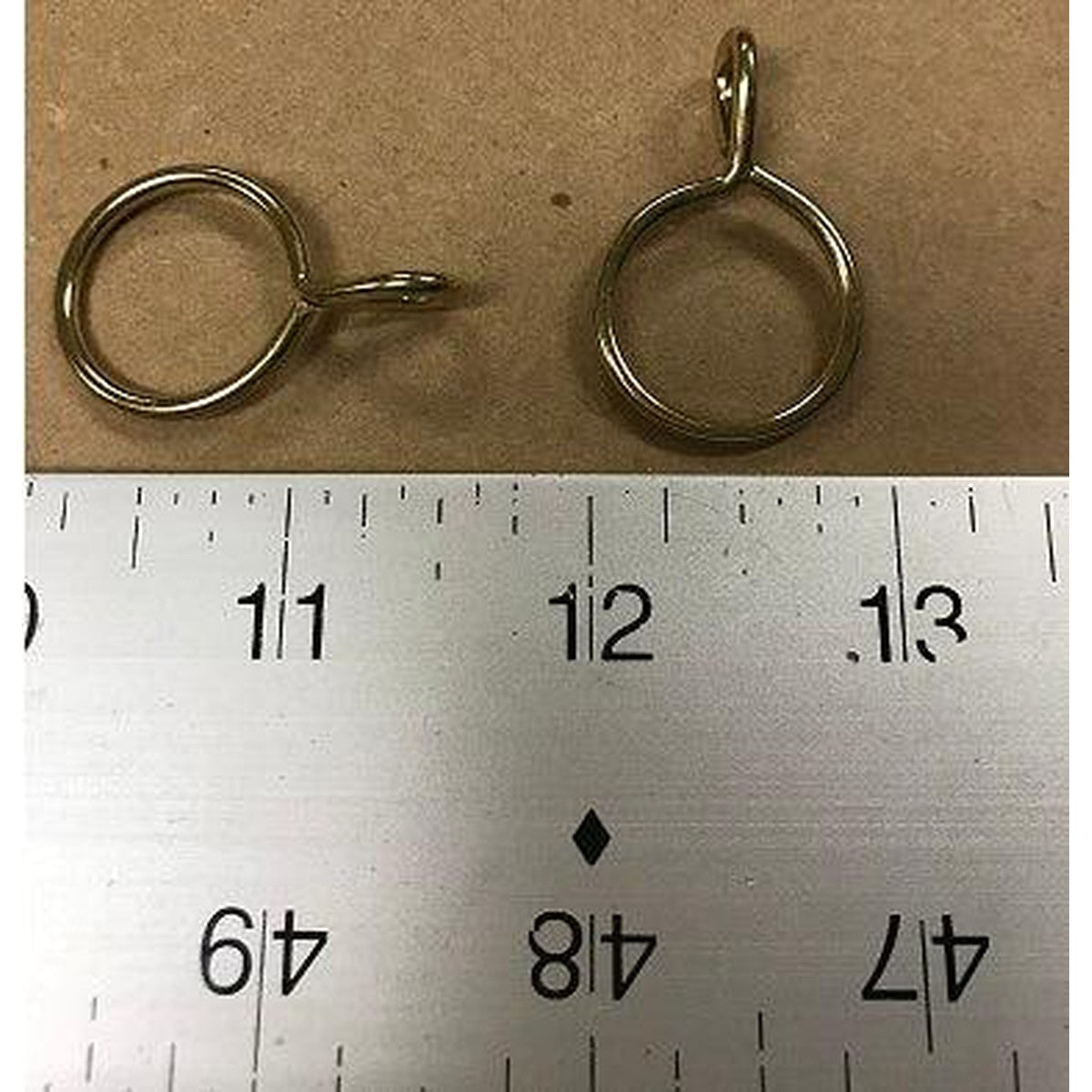 Kirsch Brass-Plated Eyelet Cafe Rings -3/4" Inside Diameter - Brass Plated Brackets & Rodding