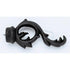 Leaf Scroll Finial With Plug - 770 - Black - Alan Richard Textiles, LTD Kirsch Wrought Iron, Kirsch Wrought Iron Finials