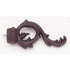 Leaf Scroll Finial With Plug - 777 - Rust - Alan Richard Textiles, LTD Kirsch Wrought Iron, Kirsch Wrought Iron Finials