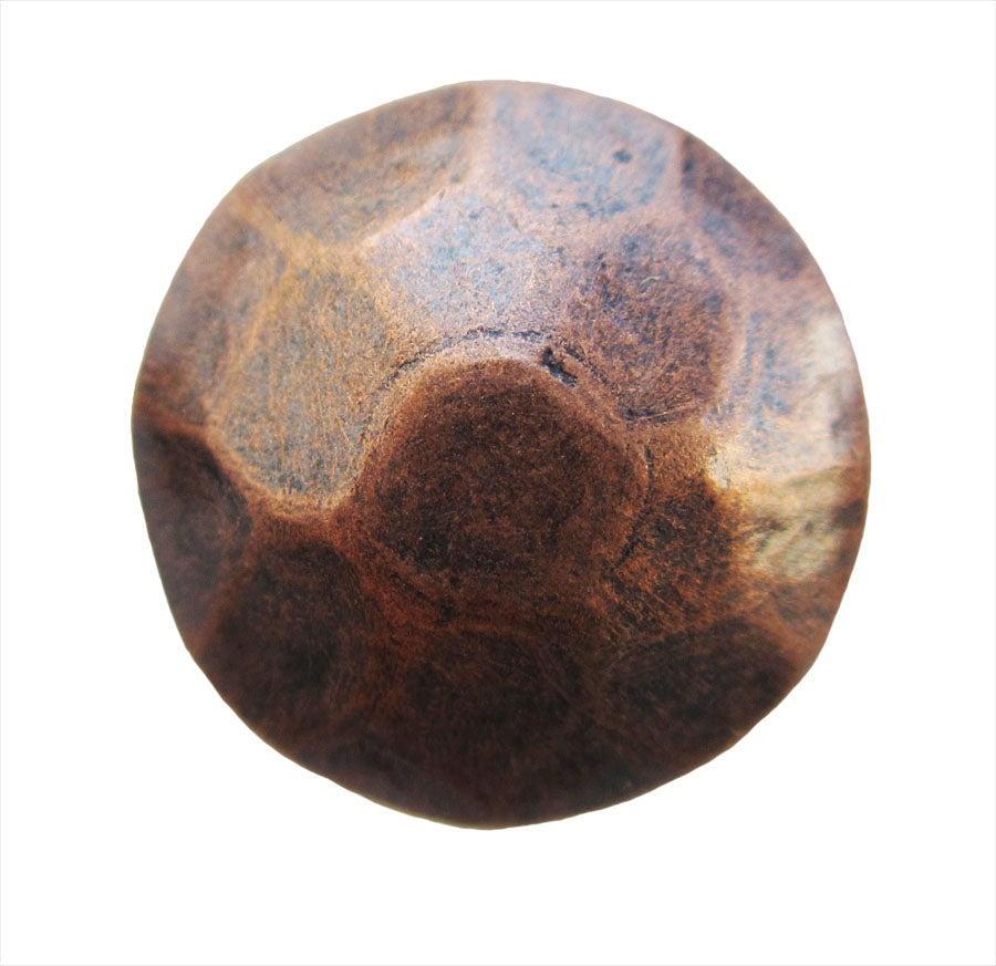 Old Copper # 76 Hammered Dome Nail 250/Box Head Size: 5/8 Shank: 5/8" - Alan Richard Textiles, LTD Black Diamond Decorative Nail Collection - Specialty Shapes