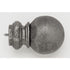 Pedestal Ball Finial With Plug - Antique Pewter - 011 - Alan Richard Textiles, LTD Kirsch Wrought Iron, Kirsch Wrought Iron Finials