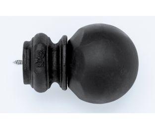 Pedestal Ball Finial With Plug - Black - 770 - Kirsch Wrought Iron, Kirsch Wrought Iron Finials