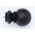 Pedestal Ball Finial With Plug - Black - 770 - Kirsch Wrought Iron, Kirsch Wrought Iron Finials