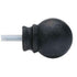 Petite Modern Ball Finial With Plug - 802 Iron Oxide - Kirsch Wrought Iron, Kirsch Wrought Iron Finials