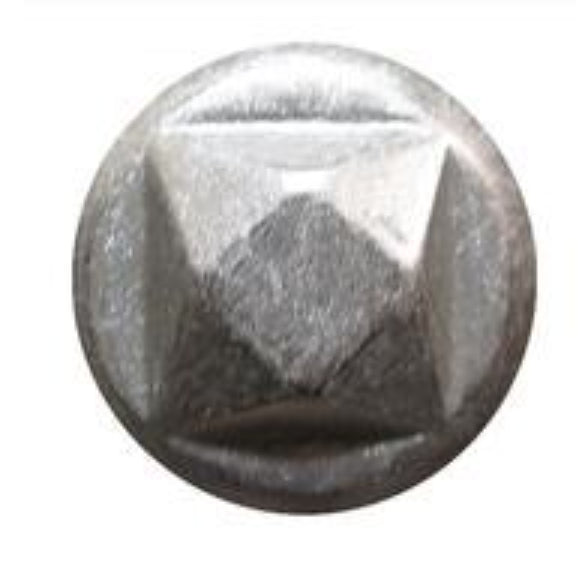 Pewter #95 Round Nail 80/Box Head Size:13/16" Nail Length:5/8" - Alan Richard Textiles, LTD Black Diamond Decorative Nail Collection