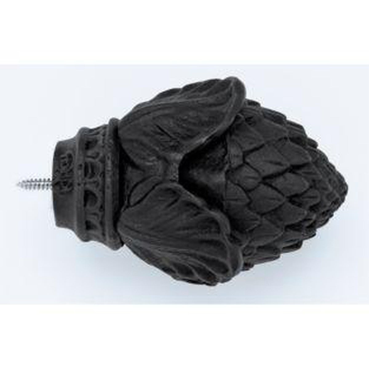 Pine Cone Finial With Plug - 770 - Black - Kirsch Wrought Iron, Kirsch Wrought Iron Finials