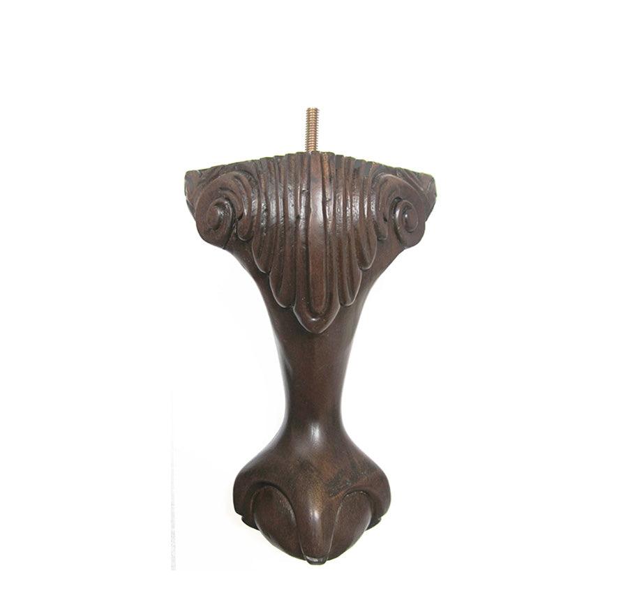 Queen Anne Claw Walnut 9" x 6.5"-2.25" 20/case-B,H - Alan Richard Textiles, LTD Decorative Wooden Legs