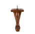 Queen Anne Walnut 9" x 5.5"-1.5" 24/case-B - Alan Richard Textiles, LTD Decorative Wooden Legs