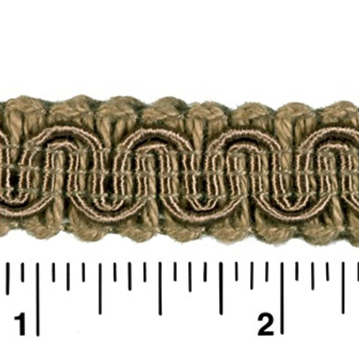 Rayon Scroll Gimp - C07 Dark sand - Alan Richard Textiles, LTD Conso Scroll Gimp