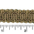 Rayon Scroll Gimp - C07 Dark sand - Alan Richard Textiles, LTD Conso Scroll Gimp